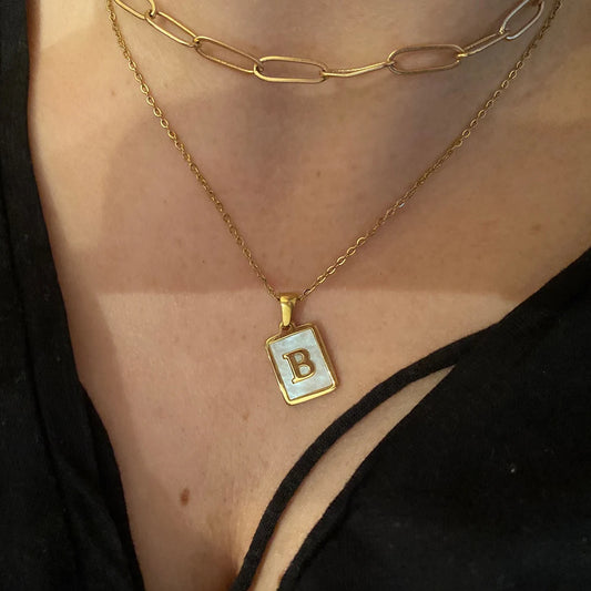 Lustrous Letter Necklace