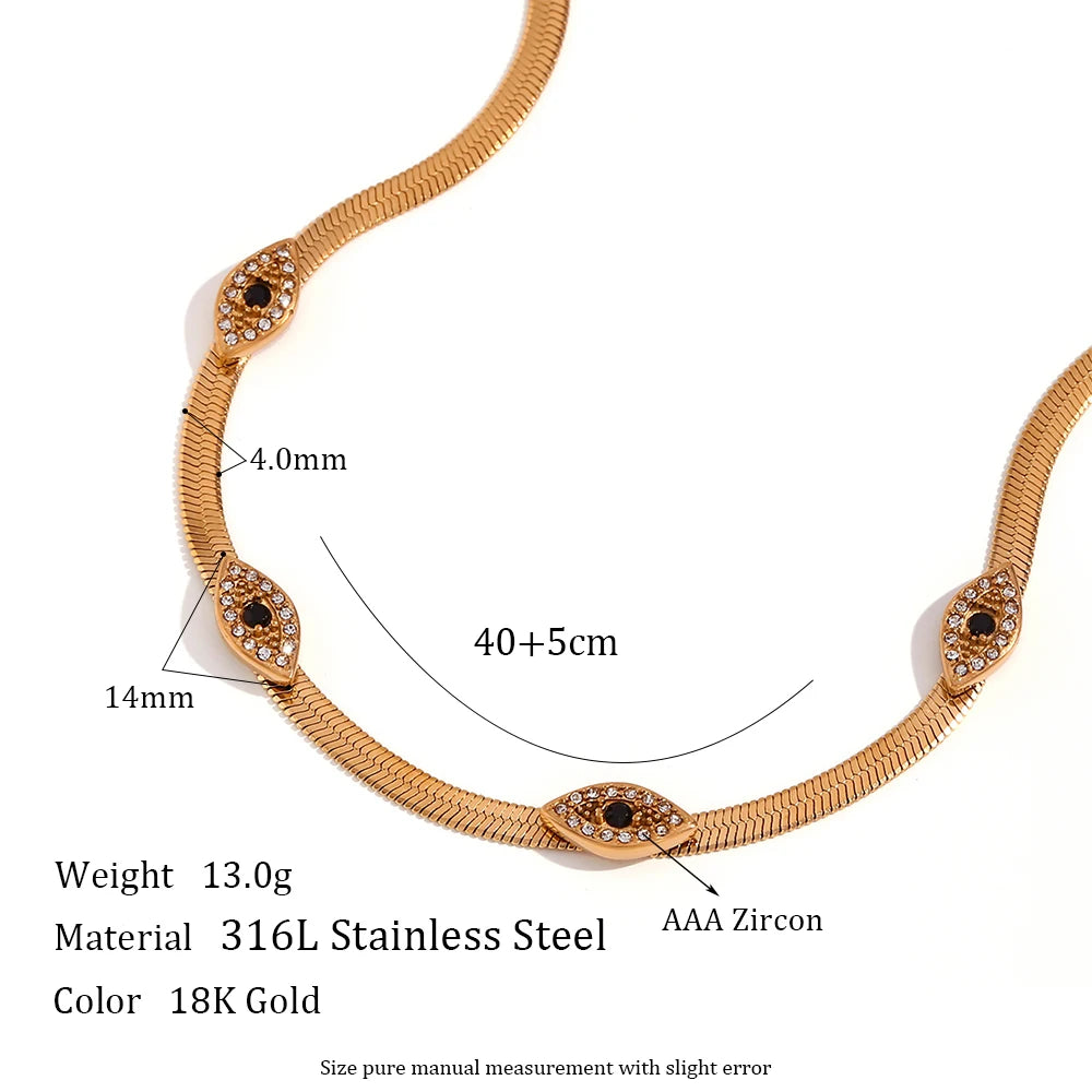 Olho Grego (Evil Eye) Choker Necklace