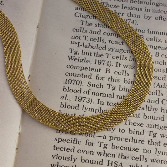Golden Weave Choker Necklace