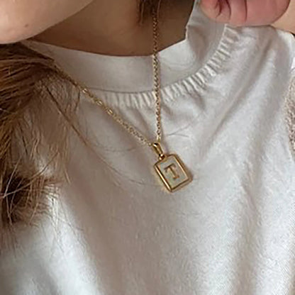 Lustrous Letter Necklace