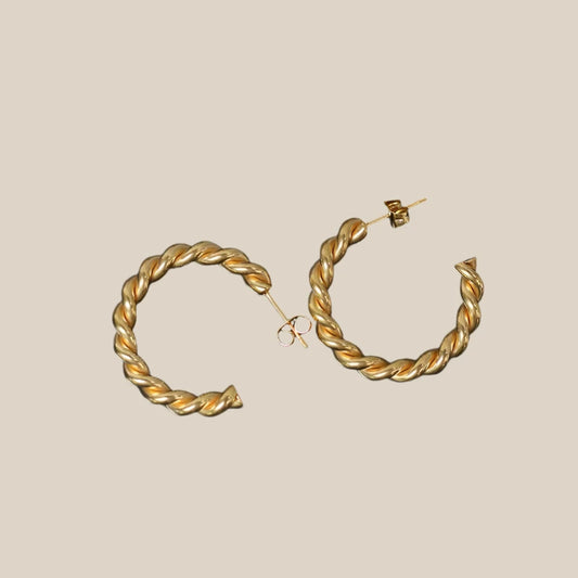 Timeless Twist CC Hoop Earrings