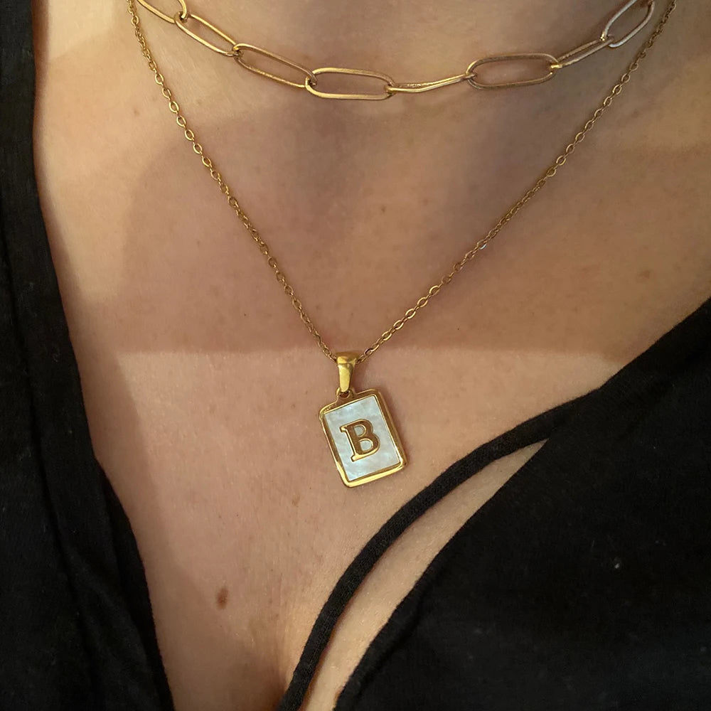 Lustrous Letter Necklace
