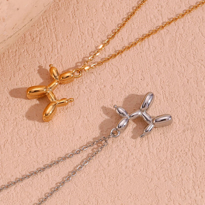 Balloon Puppy Pendant Necklace