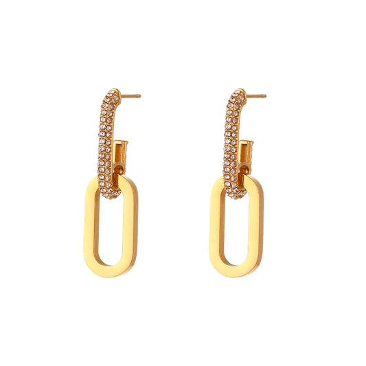Reversed Radiant Links Earrings