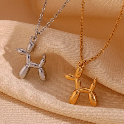Balloon Puppy Pendant Necklace