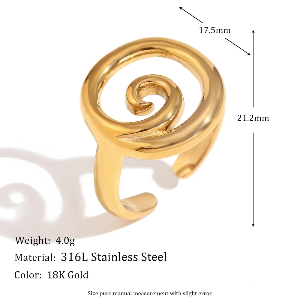 Swirl Conch Ring