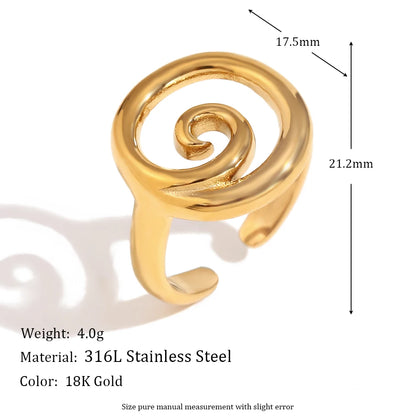 Swirl Conch Ring