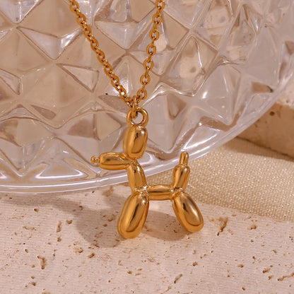 Balloon Puppy Pendant Necklace