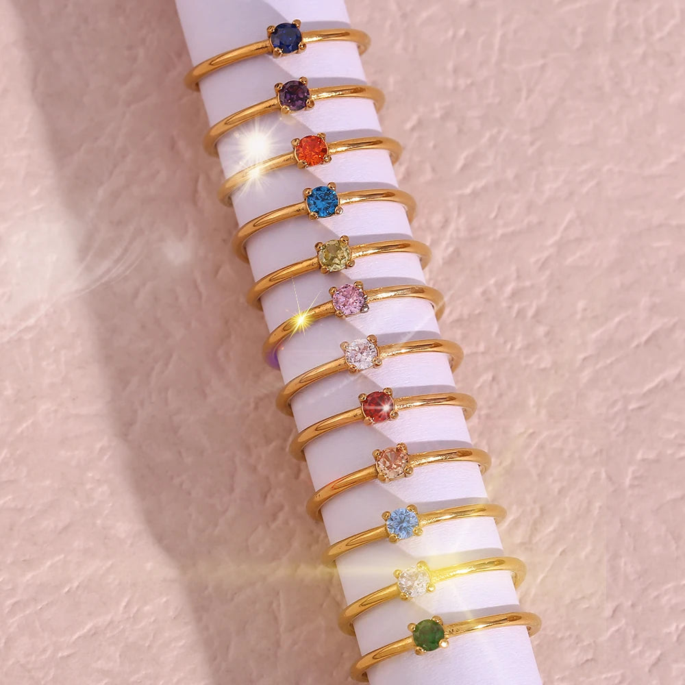 Celestial Birthstone Ring