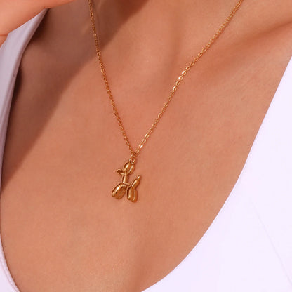 Balloon Puppy Pendant Necklace
