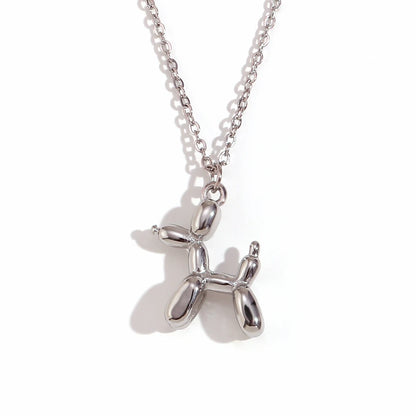 Balloon Puppy Pendant Necklace