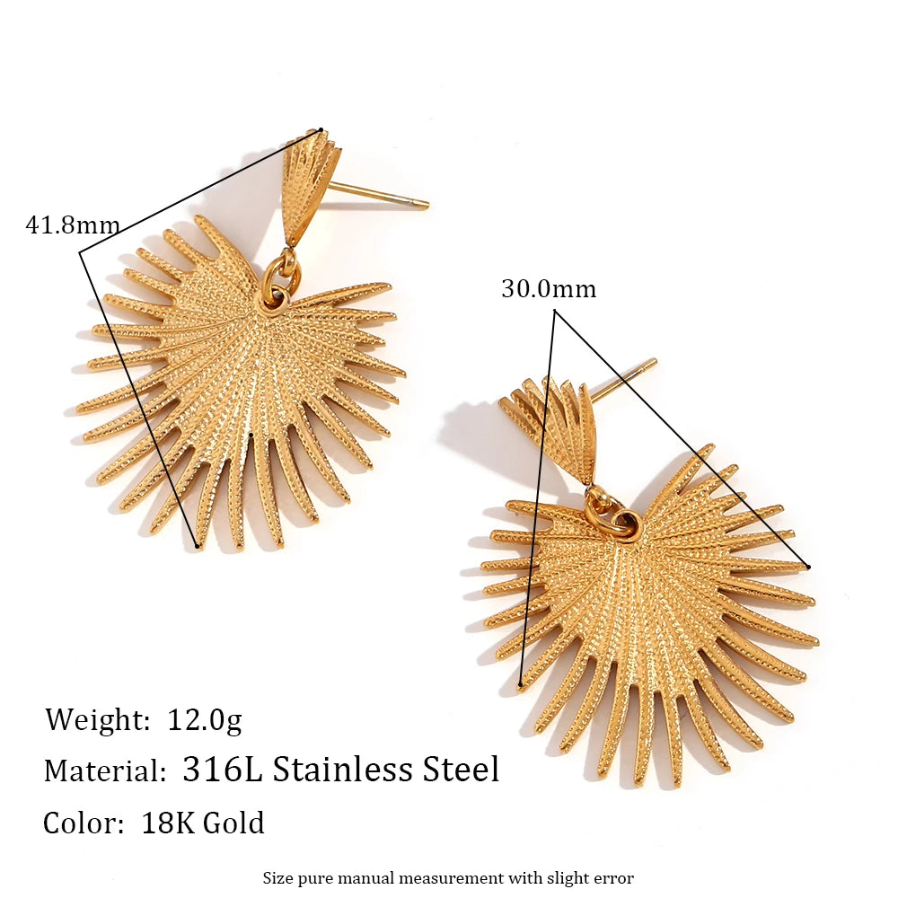 Desert Bloom Heart Earrings