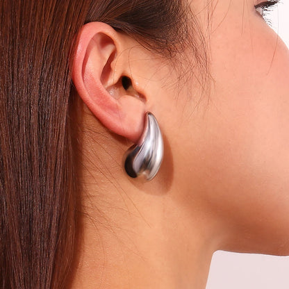 Elegant Comma Drop Earrings