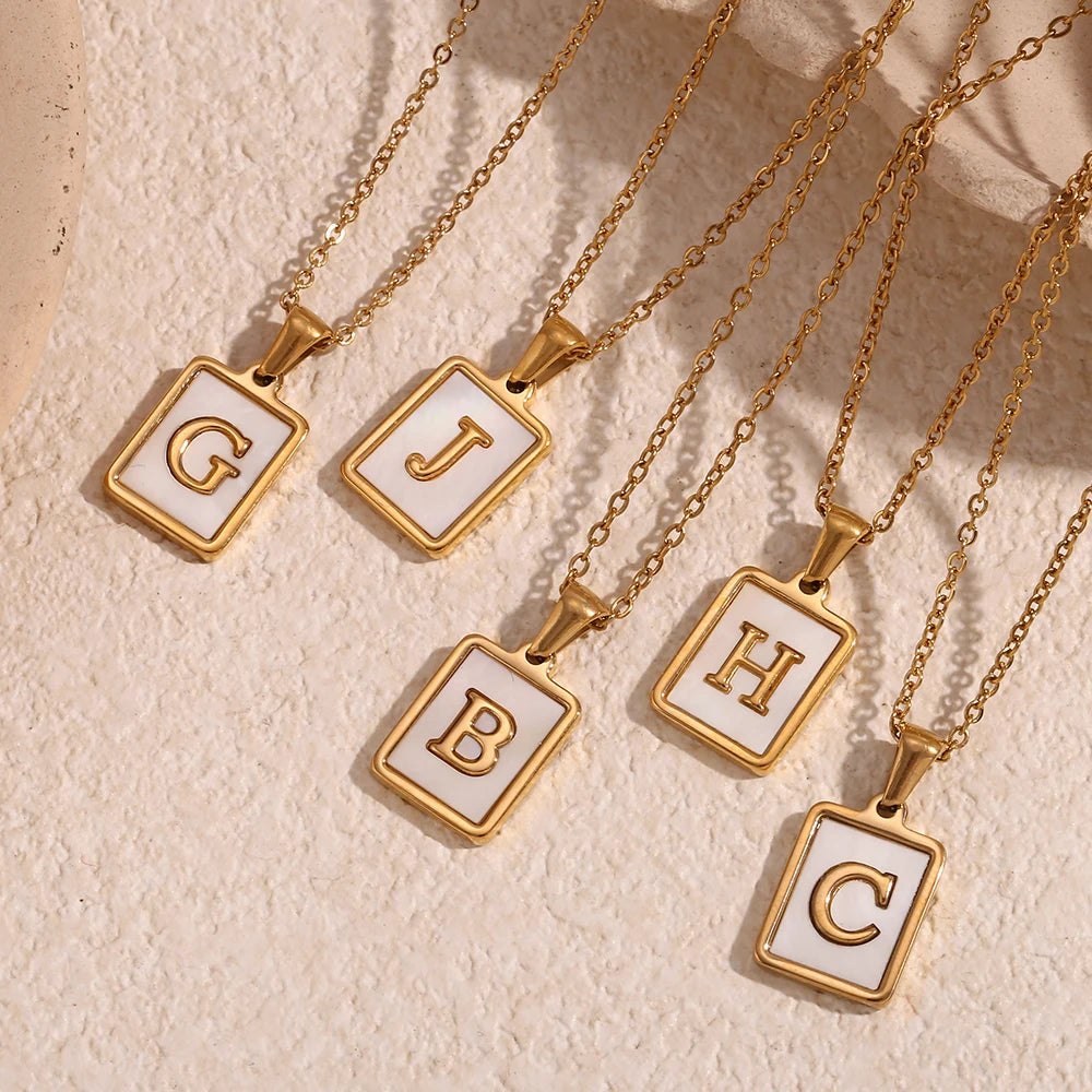 Lustrous Letter Necklace