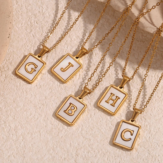 Lustrous Letter Necklace