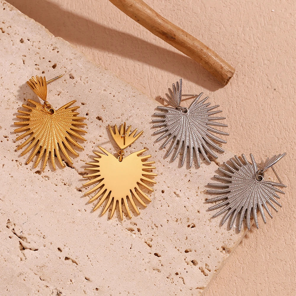 Desert Bloom Heart Earrings