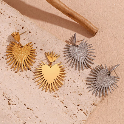 Desert Bloom Heart Earrings