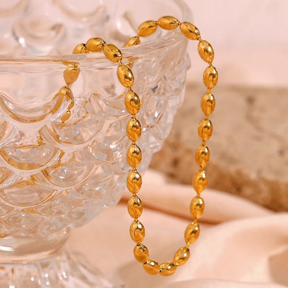 Golden Glow Beaded Choker