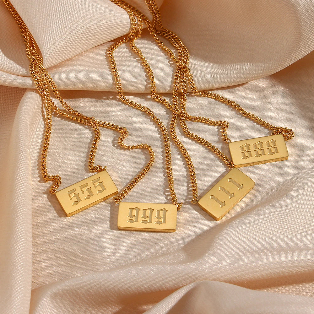 Angel Number Necklace Collection