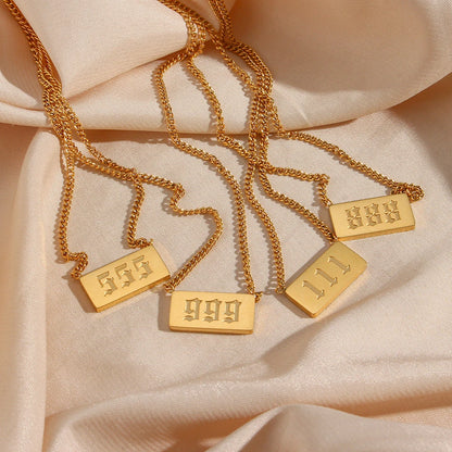Angel Number Necklace Collection