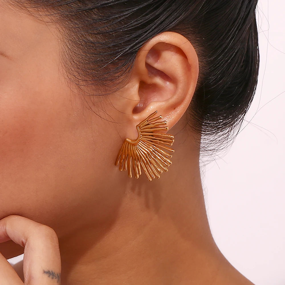 Radiant Ray Fan Earrings
