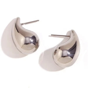 Elegant Comma Drop Earrings