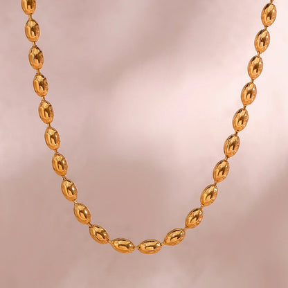 Golden Glow Beaded Choker