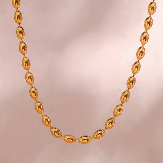 Golden Glow Beaded Choker