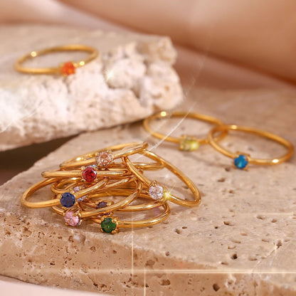 Celestial Birthstone Ring