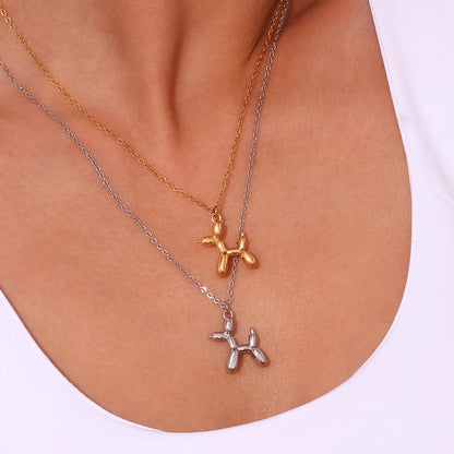 Balloon Puppy Pendant Necklace