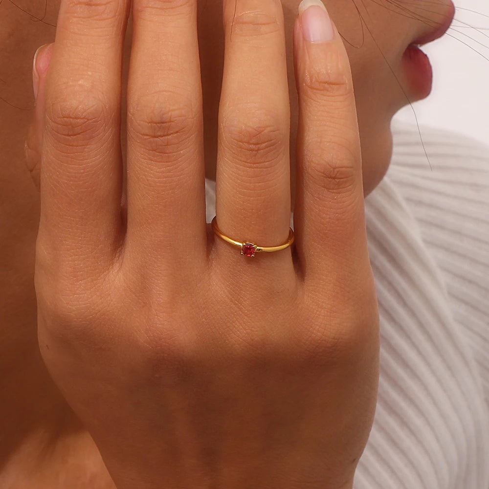 Celestial Birthstone Ring