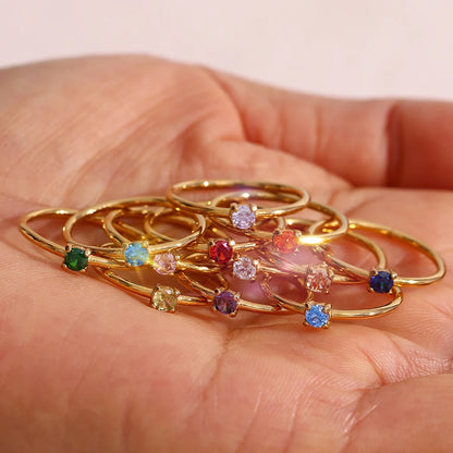 Celestial Birthstone Ring