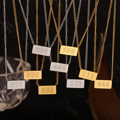 Angel Number Necklace Collection
