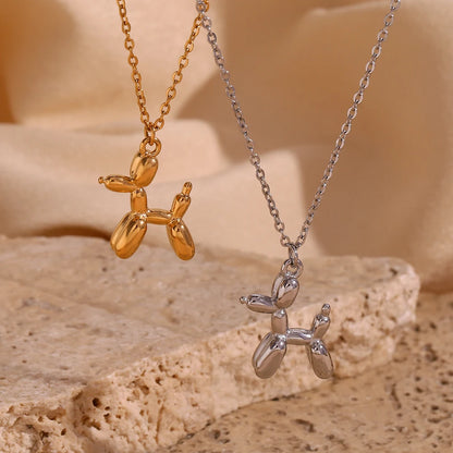 Balloon Puppy Pendant Necklace