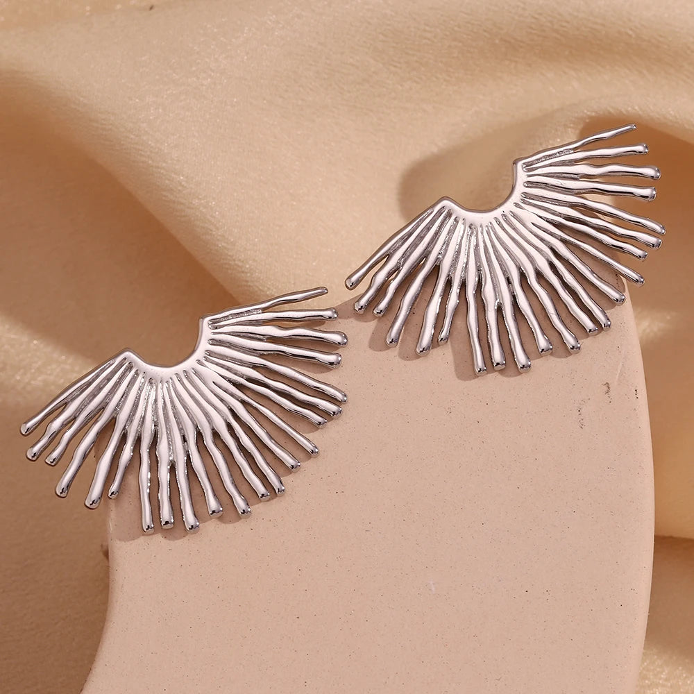 Radiant Ray Fan Earrings