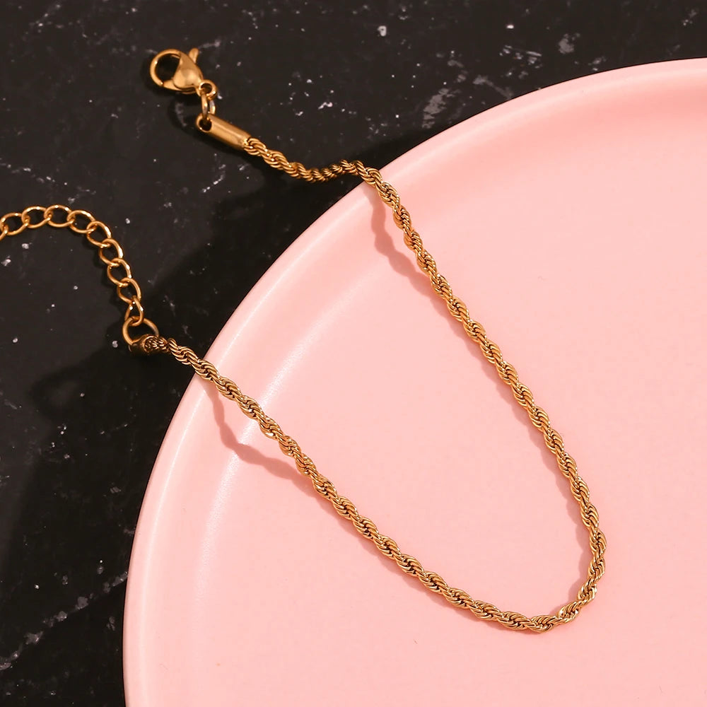 Tidal Twist 2mm Anklet