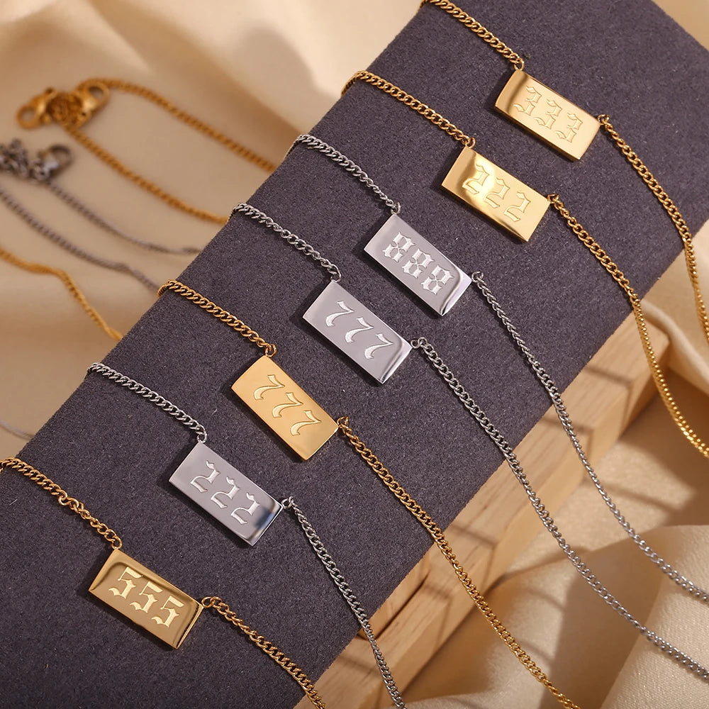 Angel Number Necklace Collection