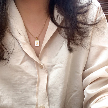 Lustrous Letter Necklace
